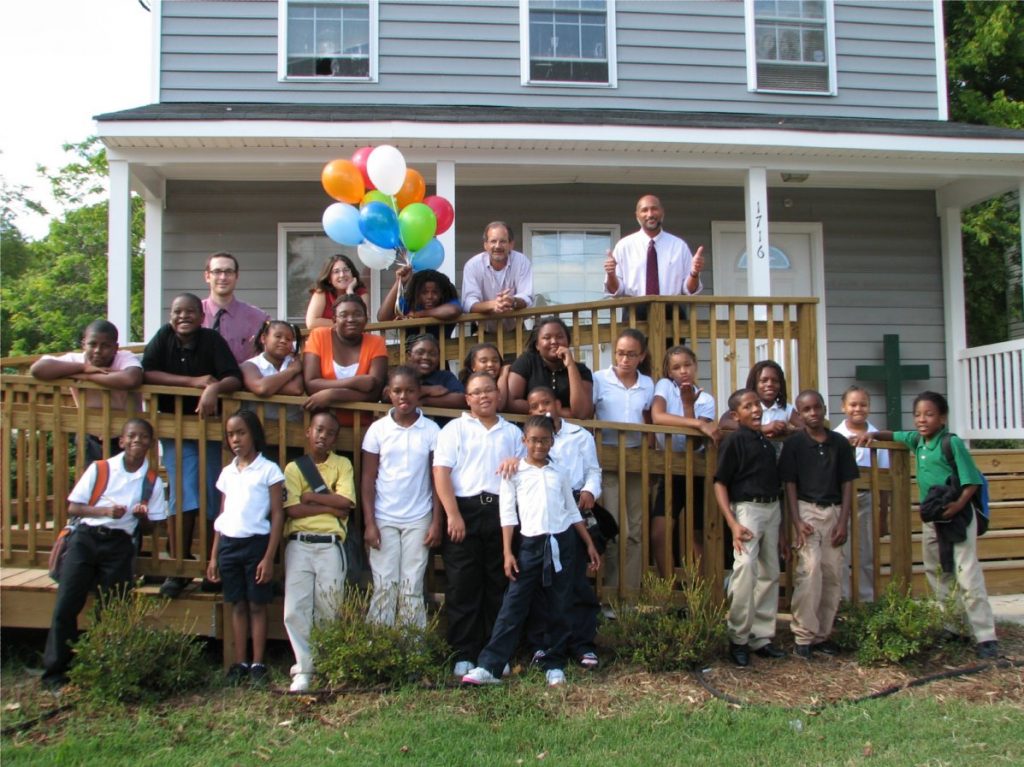 First AJC class. 2009 Schoolhouse location at N. 28th Street in the North Church Hill neighborhood of Richmond, Virginia. 