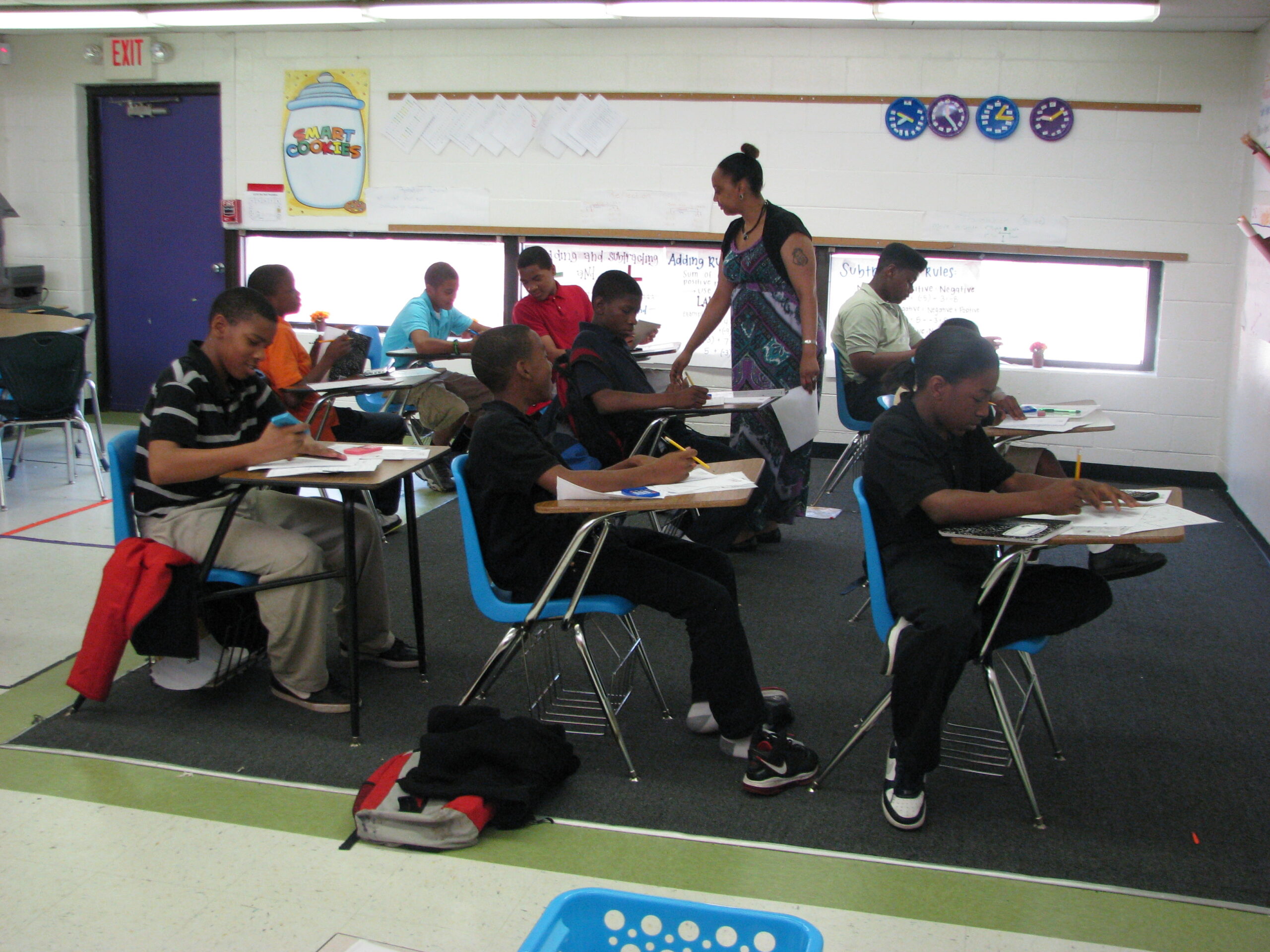 Students in class, circa 2011